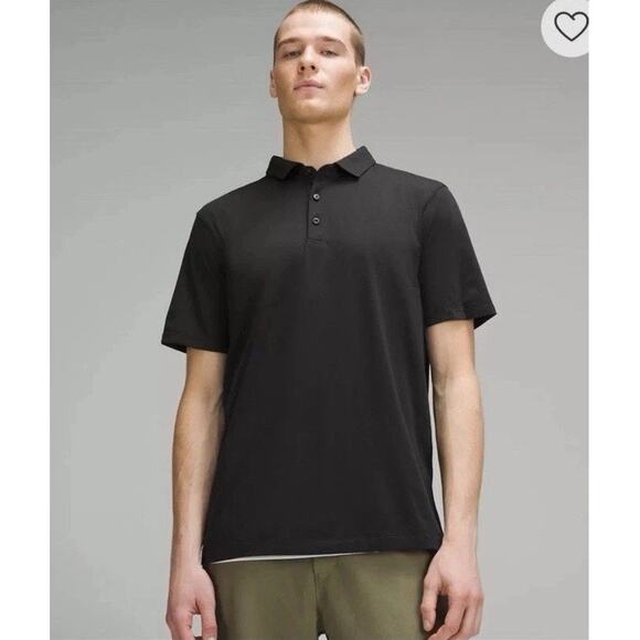 Lululemon Polo Shirt Mens Medium Golf Performance Evolution Tech Pique Faded - Picture 1 of 13
